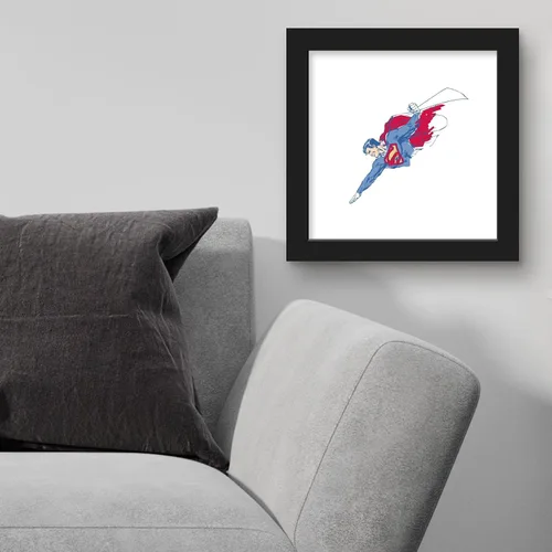 Miniatura 3 de Trends International Gallery Pops DC Comics Superman - Póster de pared de boceto de torso, 12 x 12 pulgadas, versión enmarcada en negro