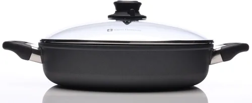 Miniatura 2 de Swiss Diamond Sauteuse Sauteuse HD antiadherente de inducción de 11 pulgadas (3.7 cuartos de galón) de aluminio con revestimiento de diamante