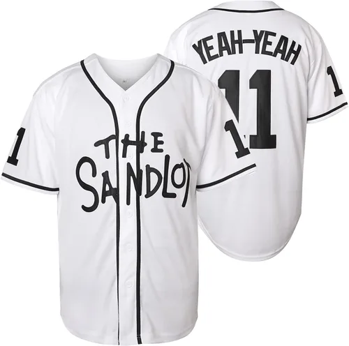 Miniatura 12 de The Sandlot Benny The Jet Rodriguez Michael Squints Palledorous Alan Yeah-Yeah McClennan Bel Air Jersey de Béisbol con Impresión 3D 11-gris