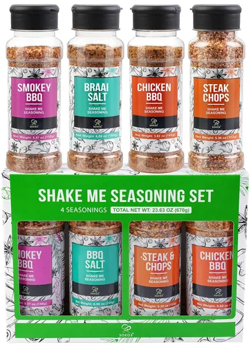 Miniatura 11 de Soeos 4-in-1 Spice Set (Pack of 3), 7.5 oz (200g) Garlic, Chili & Herbs Seasoning Blend – All-Purpose Cooking Spices for Everyday Meals, Marinades &