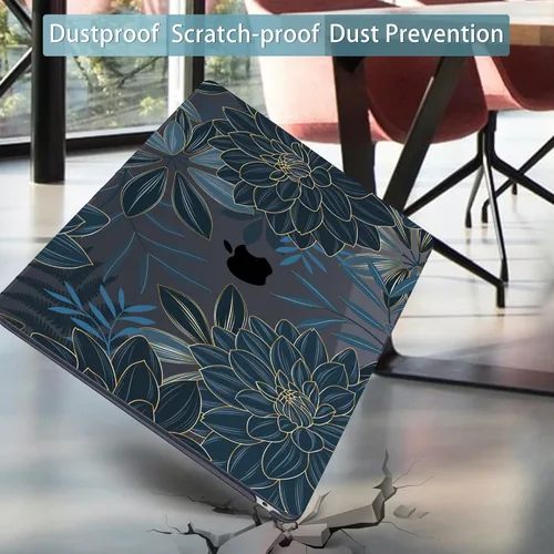 Miniatura 5 de Mektron Funda para MacBook Air de 13 pulgadas M1 A2337 A2179 A1932, carcasa dura 2018-2021 Air de 13 pulgadas con Touch ID, diseño exclusivo