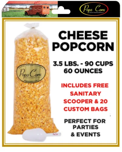 Miniatura 6 de ¡POPCORN AZUL! Gourmet Es un Niño-AL POR MAYOR/MAYORISTA -5 LIBRAS.-80 TAZAS-95 ONZAS-CUCHARA HIGIÉNICA GRATUITA Y 20 bolsas de regalo incluidas!