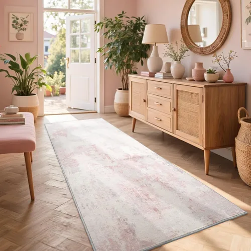 Miniatura 53 de Alfombra de pasillo lavable de 2 x 6 pies, antideslizante, de pelo bajo, alfombra de área de cocina, alfombra suave y larga para entrada, alfombra