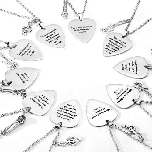 Miniatura 6 de COTATI Citas Guitarra Collar Trajes Joyas Accesorios Inspirados Fans Regalo Merch