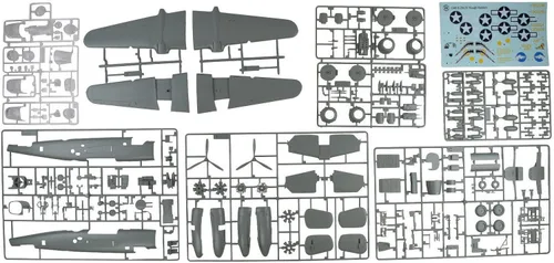 Miniatura 4 de Premium Hobbies B-25C/D Rough Raiders 1:48 Modelo de plástico Kit de avión 139V