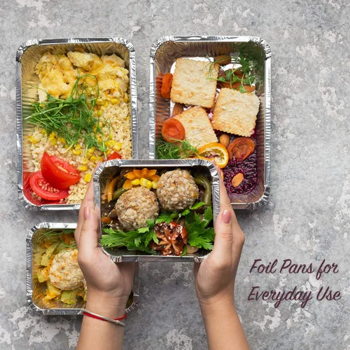 Miniatura 5 de Stock Your Home Sartenes de aluminio pequeños de 1 libra con tapas (paquete de 50), sartenes de aluminio con tapas de plástico transparente