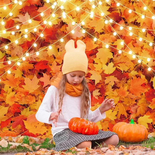Miniatura 6 de Avezano Fondo de fotografía de paisaje de hojas de arce, bosque de otoño, cosecha, Acción de Gracias, fondo, decoración de fiesta, sesión de fotos