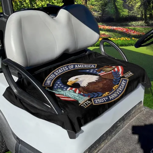 Miniatura 41 de Yewattles Funda de Asiento de Carrito de Golf Portátil Toalla de Asiento Club Car Ajuste Universal Carrito de Golf de 2 Asientos