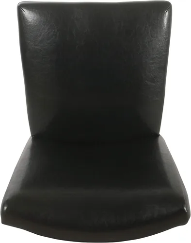 Miniatura 9 de HomePop Parsons - Juego de 2 sillas de comedor tapizadas, piel sintética negra