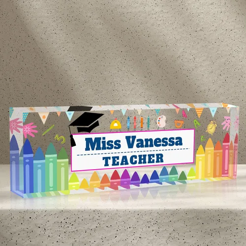 Miniatura 10 de Placa de nombre personalizada para escritorio de oficina, placas de nombre personalizadas para escritorios, placa de identificación personalizada