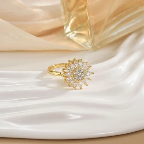 Miniatura 58 de Anillo de plata de ley 925, minimalista, ajustable, hecho a mano, para mujeres y niñas