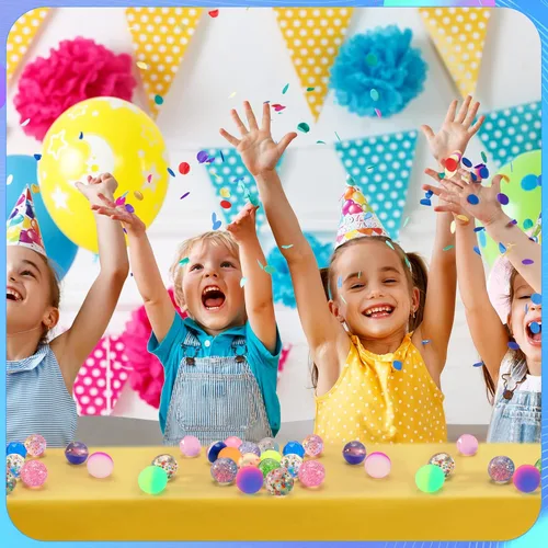 Miniatura 5 de Ayfjovs 20 bolas hinchables de 5 estilos, bolas de goma de 1.260 in, pequeñas bolas inflables para recuerdos de fiesta de niños, premios, bolsas
