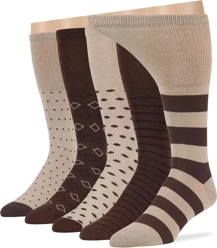Miniatura 34 de 7BIGSTARS KINGDOM Calcetines de algodón para hombre, diabéticos, no vinculantes, paquete de 5 unidades, talla L/XL, Azul mezclilla, verde oliva