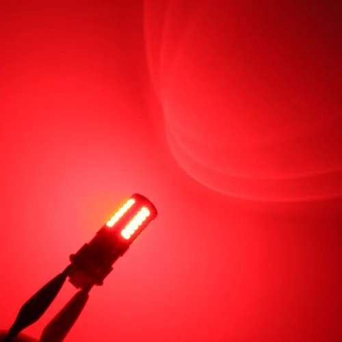 Miniatura 3 de Alla Lighting 2800lm 3156 3157 - Bombillas LED de luz estroboscópica de freno, rojo puro, extremadamente superbrillantes, T25 cuña 5730 33-SMD