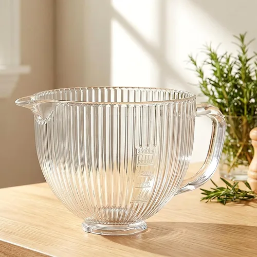 Miniatura 8 de KitchenAid - Tazón mezclador de vidrio para batidoras de pie inclinable de 4.5 y 5 cuartos de galón, tazón de mezcla de 5 cuartos de galón