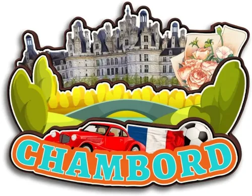 Miniatura 16 de Blois Centre-Val de Loire Francia - Imán de madera para nevera, colección 3D, hecho a mano, viajes, ciudad, recuerdos, nevera, regalo