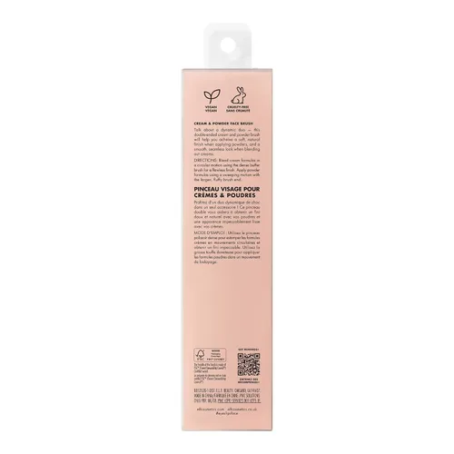 Miniatura 6 de e.l.f. Brocha de Doble Punta para Crema + Polvo, Brocha de Maquillaje Dos en Uno Para Crear una Tez Hermosa con Aspecto Aerografiado, Vegana y Libre