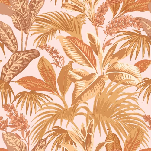 Miniatura 8 de Tempaper Papel tapiz extraíble de palmera habana botánica rosa, 20.5 pulgadas x 16.5 pies, fabricado en los Estados Unidos