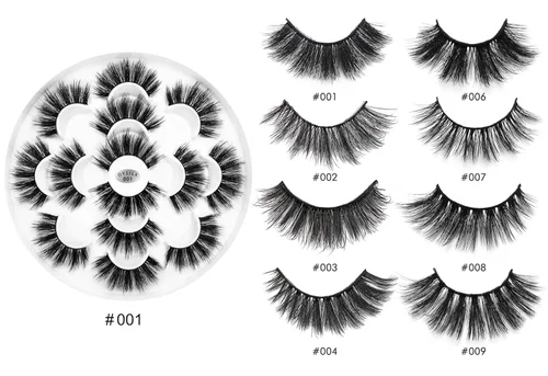 Miniatura 6 de DYSILK Pestañas postizas naturales de visón 6D, aspecto dramático, pestañas postizas esponjosas, extensión de maquillaje, pestañas largas hechas a