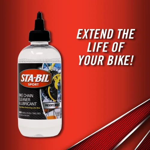 Miniatura 5 de STA-BIL SPORT Limpiador y lubricante para cadenas de bicicleta: evita el óxido en cadenas, cables y desviadores, lubricante premium, fácil