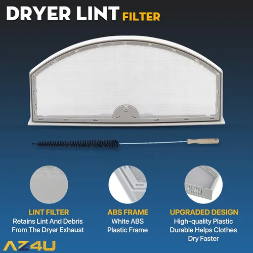 Miniatura 5 de AZ4U Filtro de pelusa de repuesto para General Electric (GE) HotPoint WEO3X23881 GTD42EASJ2WW GTX22EASK0WW GTD42GASJ0WW HTX21EASK0WW GTD45EASJ0WS
