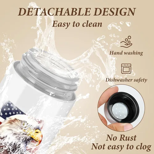 Miniatura 6 de Juego de salero y pimentero, salero y pimentero de vidrio de 148 ml con tapa de acero inoxidable, decoraciones del 4 de julio para cocina y hogar