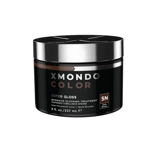 Miniatura 14 de XMONDO Color Dark Ash Blonde - Máscara de depósito de color rubio ceniza y tinte semipermanente para el cabello, súper brillante, impregnado