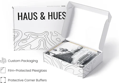 Miniatura 4 de Haus and Hues Póster de Coche en Blanco y Negro - Cuadros en Blanco y Negro para Decoración de Pared, Impresiones y Pósteres de Coches, Arte de El