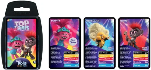 Miniatura 5 de Top Trumps Juego de cartas Trolls 2 - Juegos familiares para niños y adultos - Juegos de aprendizaje - Juegos de cartas para niños 2 y más