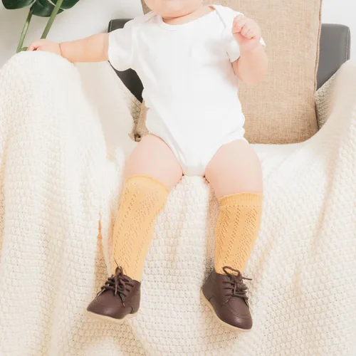 Miniatura 3 de Meckior Mocasines clásicos de piel sintética para bebés, niños y niñas, zapatos de vestir Oxford para primeros pasos, zapatos planos para cuna