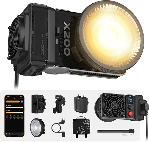 Miniatura 10 de ZHIYUN MOLUS X100 RGB PRO 100W Luz de Vídeo [Oficial] V2 Versión Mejorada Iluminación Profesional para Fotografía Portátil Salida Continua