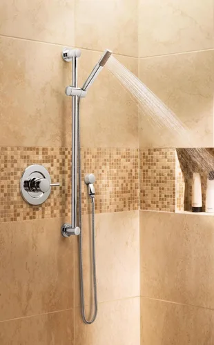 Miniatura 2 de Moen 3887EPBN - Ducha de mano moderna de rendimiento ecológico con barra deslizante de 30 pulgadas y manguera de metal de 69 pulgadas, níquel