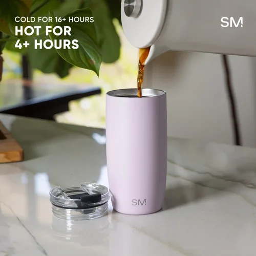Miniatura 5 de Simple Modern Taza de Café de Viaje Tumbler con Tapa Abatible Reutilizable Aislada de Acero Inoxidable Cold Brew Taza de Café Helado Termo