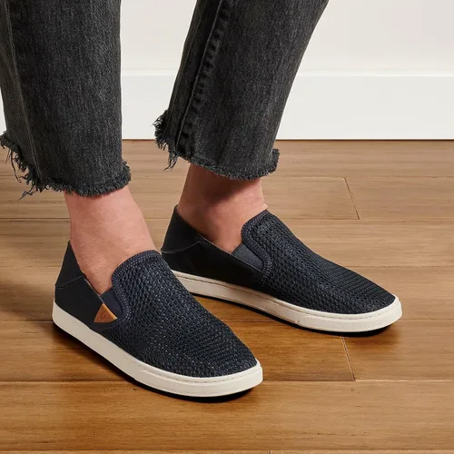 Miniatura 3 de OLUKAI Pehuea - Tenis sin cordones para mujer, zapatos casuales para uso diario, tacón caído y malla transpirable, ligeros y cómodos durante todo