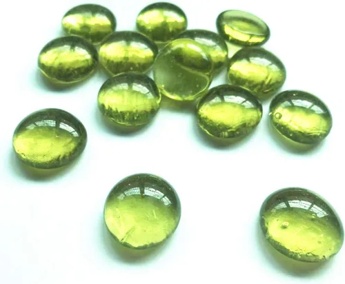 Piedras preciosas de vidrio, 4 libras (4 libras) canicas planas para rellenos de jarrones, decoración de acuario, decoración de fiesta