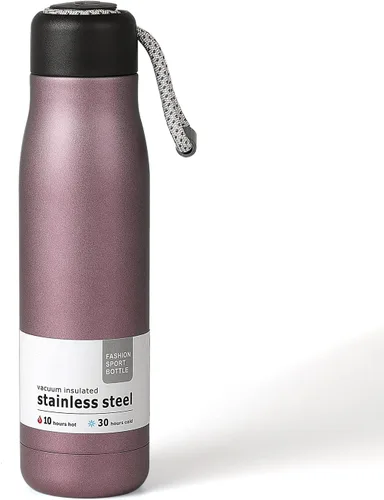 Miniatura 20 de Botella de agua pequeña de 12 onzas, botella de agua aislada Dusgut, de acero inoxidable, con tapa portátil de boca ancha, azul Fuerza Aérea Azul