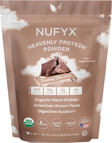 Miniatura 17 de NUFYX® • Heavenly Protein® Powder • Los mejores guisantes cultivados en Estados Unidos 100% orgánicos del mundo • Vegano • Sin gluten • Bajo