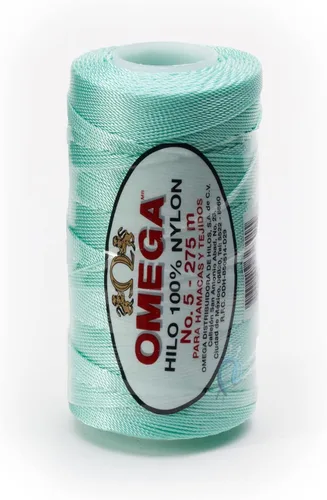 Miniatura 6 de Nylon NO.5 by Omega - Cuerda fuerte 100% nailon para ganchillo fino y manualidades - Color: 04 amarillo claro
