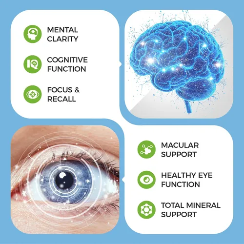Miniatura 9 de Alliwise Vitaminas de Luteína para los Ojos 14 en 1 Suplemento de Vitaminas para la Salud Ocular, Apoyo para Ojos Secos, Suplemento para la Memoria