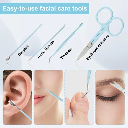 Miniatura 5 de Kit de Uñas Tumkun, Kit de Manicura, Kit de Cuidado de Uñas para Mujeres, Juego de Manicura y Pedicura, Kit de Cortaúñas para Uñas de los Pies, Kit