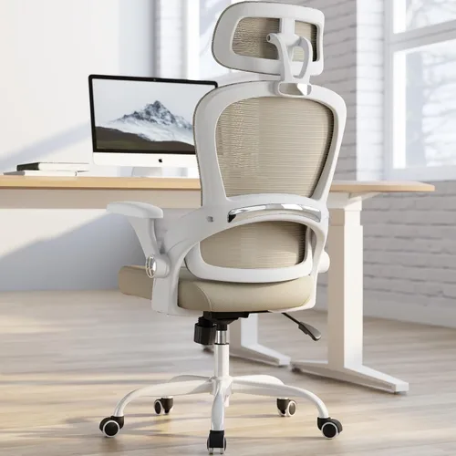 TRALT Silla de oficina – Silla de oficina ergonómica con soporte para el respaldo, silla de computadora, sillas de escritorio de oficina en casa,