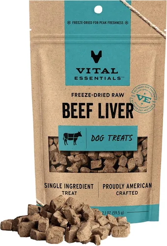 Miniatura 9 de Vital Essentials Golosinas liofilizadas para perros Pechuga de pollo, ingrediente único Calidad premium Golosinas de entrenamiento sin granos