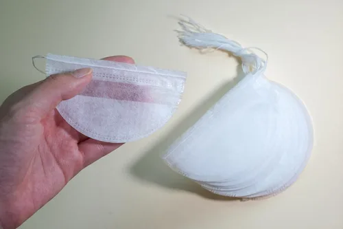 Miniatura 6 de Filtros de té desechables para té de hojas sueltas, 200 unidades, fibra de maíz PLA, diseño 3D para expansión completa de hojas de té, 50 bolsas por