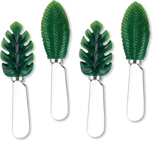 Miniatura 4 de UP UPware - Esparcidores de queso de abeja, pintados a mano con cuchillas de acero inoxidable para untar queso crema, mantequilla, mermelada
