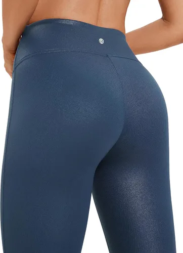 Miniatura 5 de CRZ YOGA Butterluxe - Leggings de piel sintética mate para mujer, 26.5 pulgadas, sin costuras frontales, cintura alta, elásticos, pantalones de piel