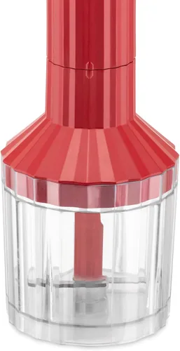 Miniatura 4 de Alessi Plissé MDL10SR/US - Batidora de mano con jarra medidora, batidor y picador en resina termoplástica, enchufe estadounidense 200W, rojo