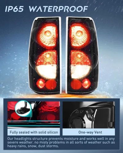 Miniatura 5 de Nilight Conjunto de luz trasera compatible con Chevy Silverado 1999 2000 2001 2002 2003 2004 2005 2006 2007 Chevy Silverado 1500 2500 3500 99-02 GMC