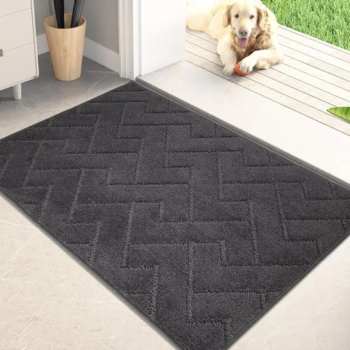 Miniatura 12 de PURRUGS Alfombra de fácil cuidado de 6 x 9 pies, antideslizante, lavable a máquina, tapete para puerta de perro, resistente a las manchas