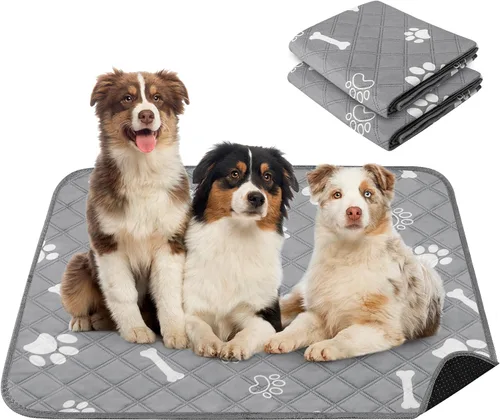 Miniatura 21 de PatiencET Almohadillas lavables para orina para perros y gatos, 72 x 72 pulgadas, súper absorbentes, a prueba de fugas, reutilizables, 1 almohadilla