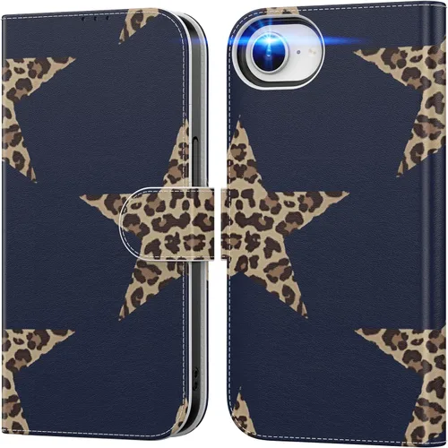 Miniatura 73 de DEENAKIN Funda tipo cartera para iPhone 15 con tarjetero + clip para efectivo, bloqueo RFID, protección contra caídas de grado militar y obras